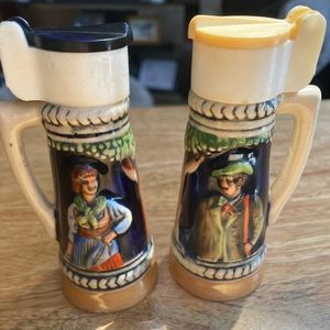 Vintage Beer Stein Salt and Pepper Shakers!